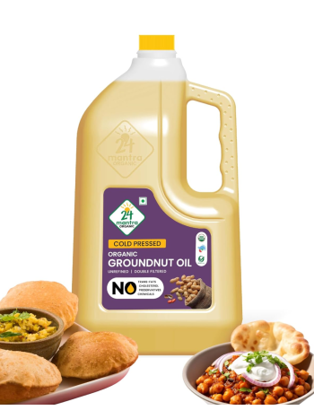 24 Mantra Cold Pressed Groundnut Oil (5L)