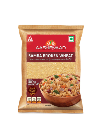 Aashirvaad Samba Broken Wheat (Samba Rava / Dalia) – 500 g