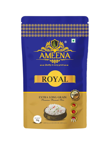 Ameena Royal Basmati Rice, Premium Extra Long Grain (1KG)