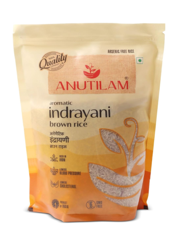 Anutilam Unpolished Brown Indrayani Rice (3 KG)