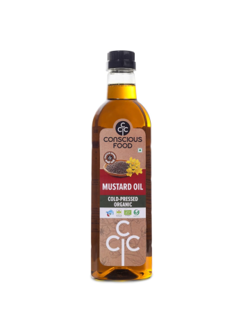 Conscious Food Organic Cold Pressed Black Mustard Oil (1L)