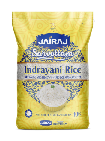 Jairaj Indrayani Long Grain Rice (10 KG)