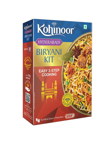 Kohinoor Basmati Biryani Kit Hyderabadi, 333g