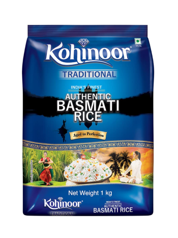 Kohinoor Traditional Authentic Basmati Rice (1kg Pack)