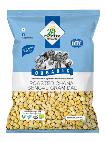 Organic Roasted Channa Bengal Gram Dal (500g)