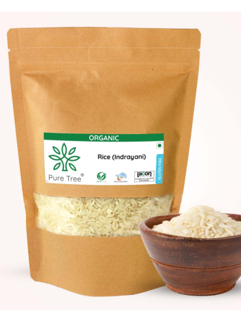 Pure Tree Certified Organic Indrayani Rice (White) | 850g