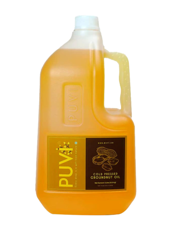 Puvi Cold Pressed Groundnut/Peanut Oil (5L)