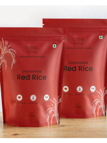 Red Rice |Unpolished | 1 Kg | Improves Metabolism | Pack of 2