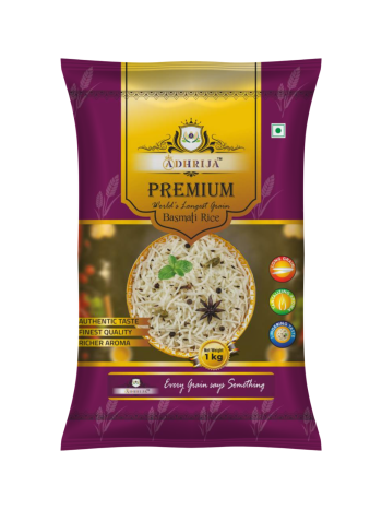 Adhrija Premium Long Grain Basmati Rice (1KG)