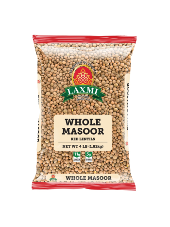 Whole Masoor Dal – 4 lb (~1.8 kg)